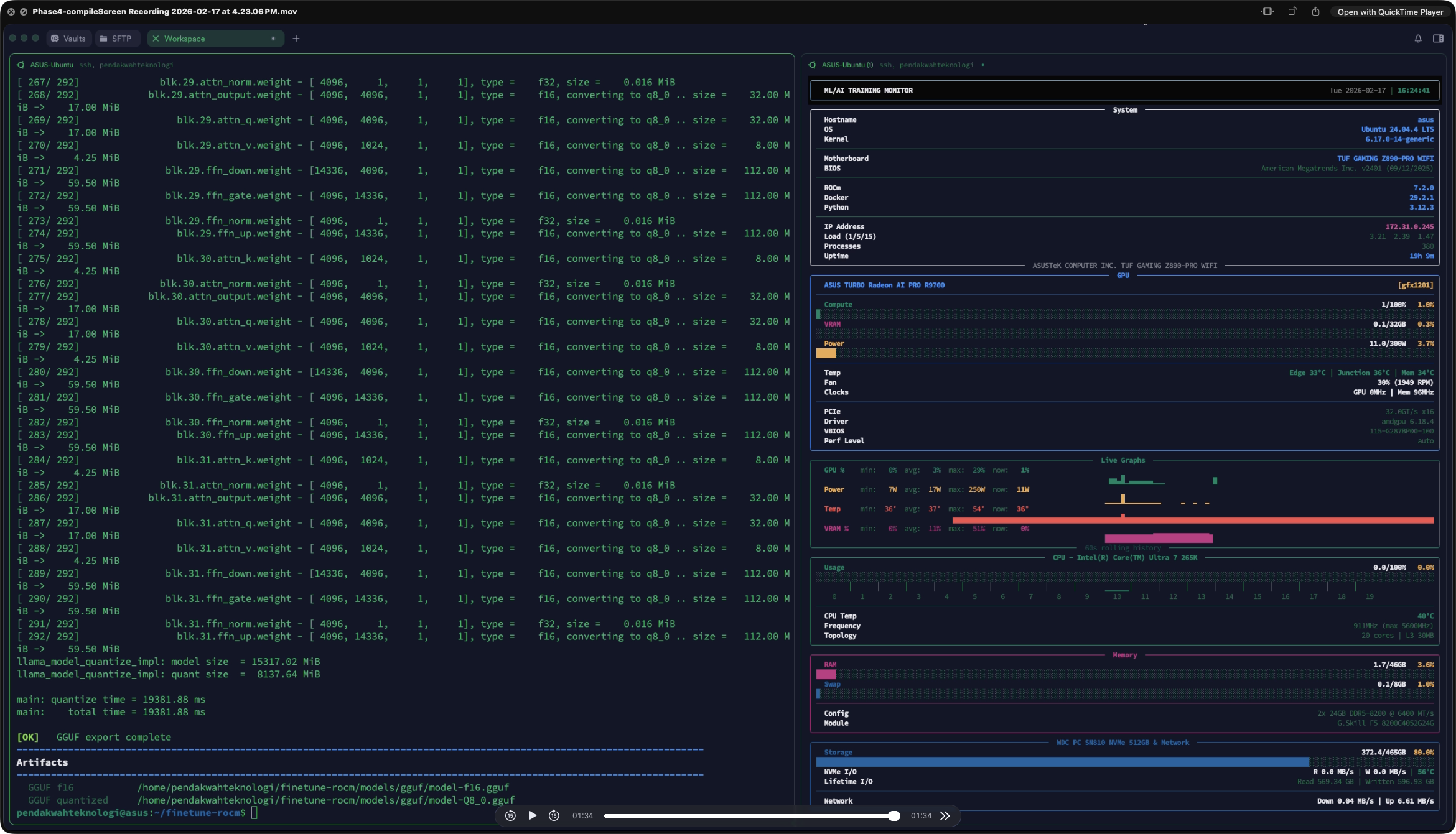 Ubuntu ROCm fine-tuning